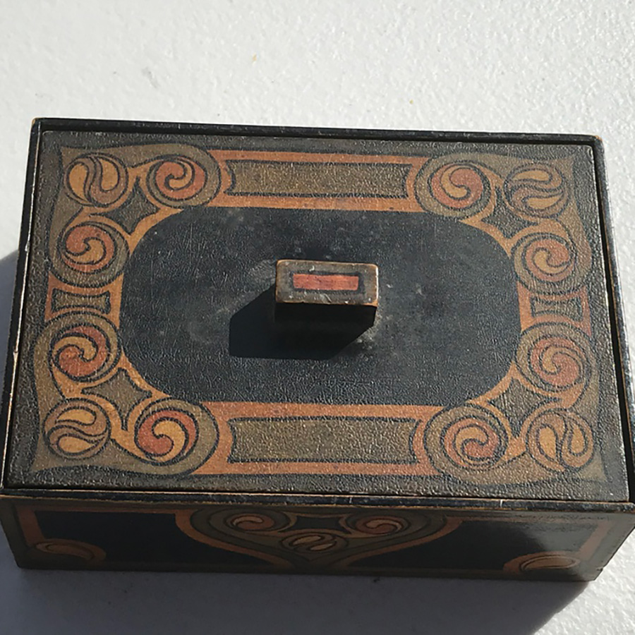 william morris design hand painted table or desk top box - a great Christmaa gift idea for her